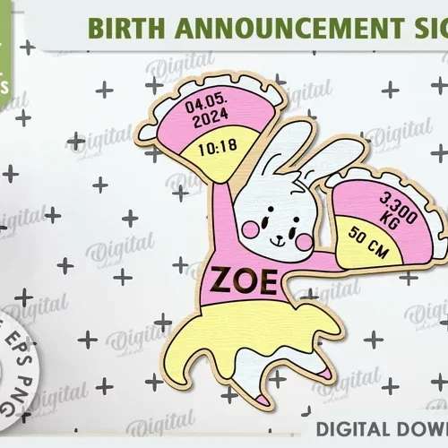 letrero-de-anuncio-de-nacimiento-creativo-digital Letrero De Anuncio De Nacimiento Creativo Digital